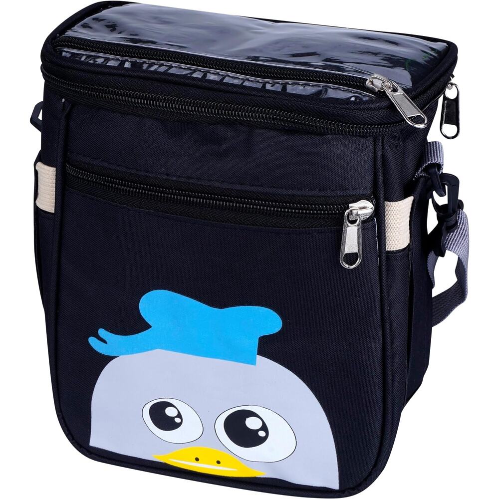 Baby Stroller Organizer Bag, Insulated Cup Holder, Pockets, Adjustable Strap